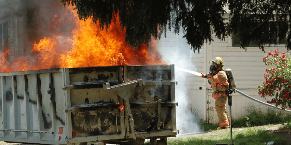 Can a Dumpster Catch Fire