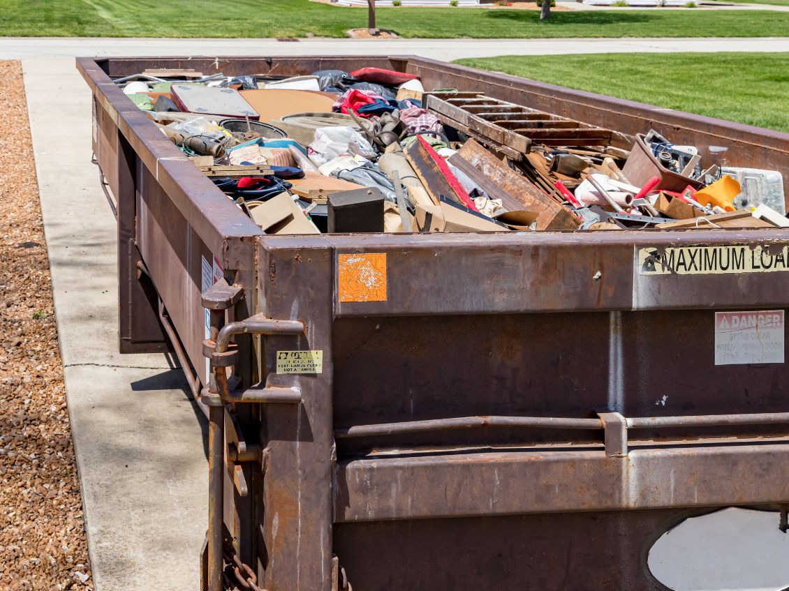 Dumpster Rentals Near Birmingham - Dumpster Full of Garbage